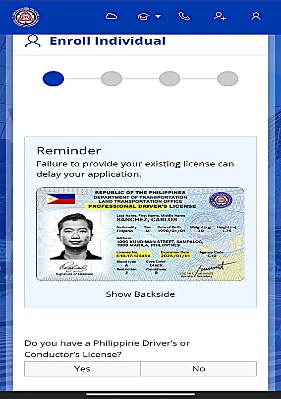 Enter Personal Info